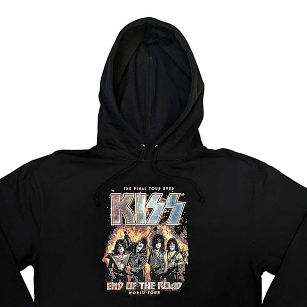 Kiss Unisex Vuxen End Of The Road Final Tour Hoodie L Svart Black L