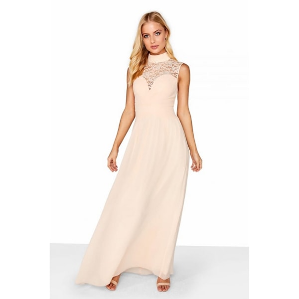 Little Mistress Dam/Damer Spets Ok Maxi Klänning 10 Nude Nude 10