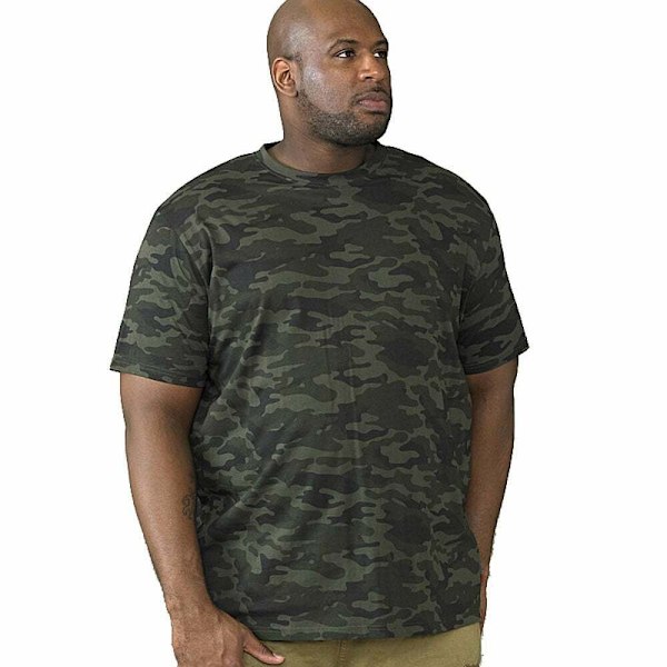 Duke Herr T-shirt med korta ärmar, D555 Gaston Camouflage, Kingsize Jungle Camo XL