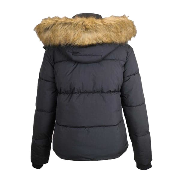 Jack Wills Dam Riley Polyester Isolerad Puffjacka Black 18 UK