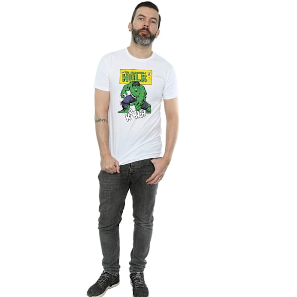 Hulk Krunch bomullströja för män S vit White S