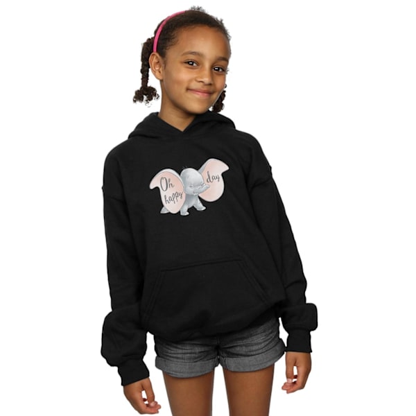 Disney Girls Dumbo Happy Day Hoodie 12-13 år Svart Black 12-13 Years