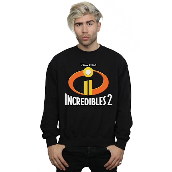 Disney Herr Incredibles 2 Emblem Logo Sweatshirt L Svart Black L