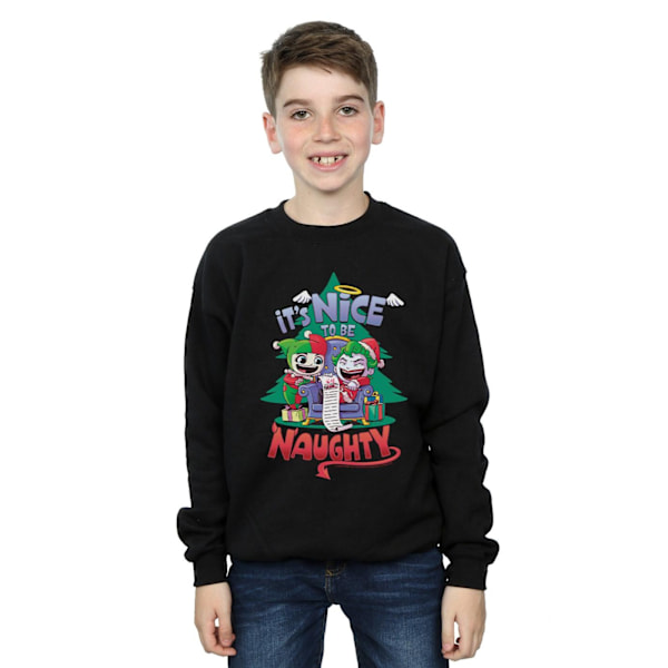 DC Comics Boys Super Friends It´s Nice To Be Naughty Sweatshirt Black 12-13 Years