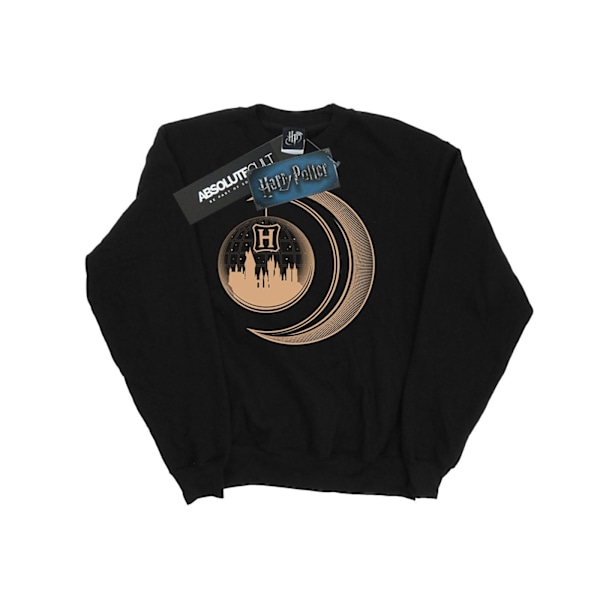 Harry Potter Tjejer Hogwarts Månsweatshirt 5-6 År Svart Black 5-6 Years