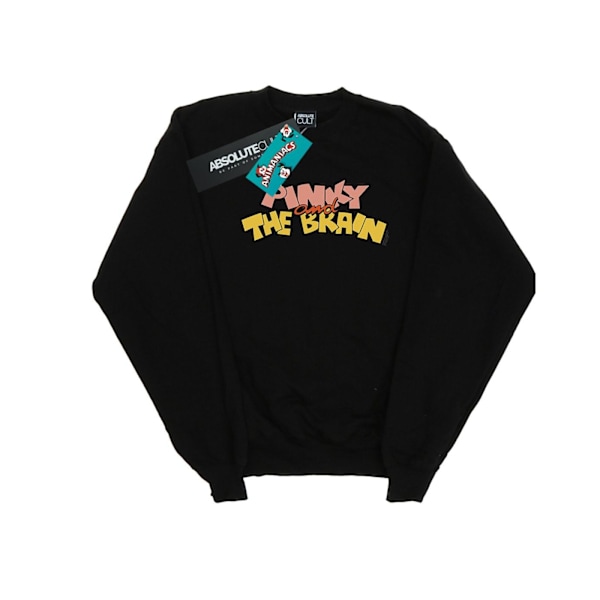 Animaniacs Flickor Pinky And The Brain Logotyp Sweatshirt 3-4 År Black 3-4 Years