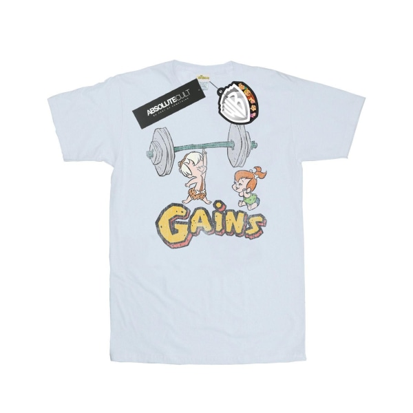 The Flintstones Herr Bam Bam Gains Distressed T-Shirt XXL Vit White XXL