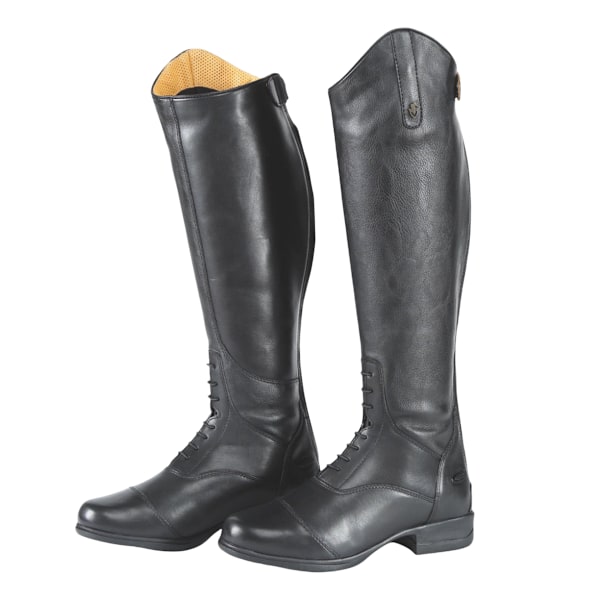 Moretta Dam/Dam Gianna Läder Långa Ridstövlar 8 UK Sho Black 8 UK Short Extra Wide