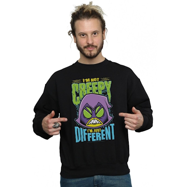 DC Comics Herr Teen Titans Go Creepy Raven Sweatshirt L Svart Black L