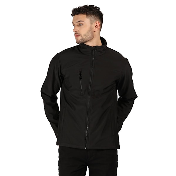 Regatta Professional Mens Ablaze Trelagers Soft Shell Jacka Black/Black M