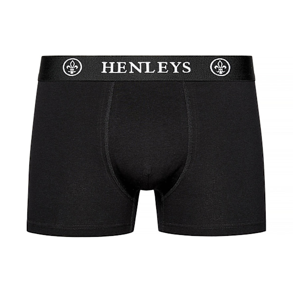 Henleys Mens McBlacken Boxer Shorts (5-pack) XL Svart Black XL