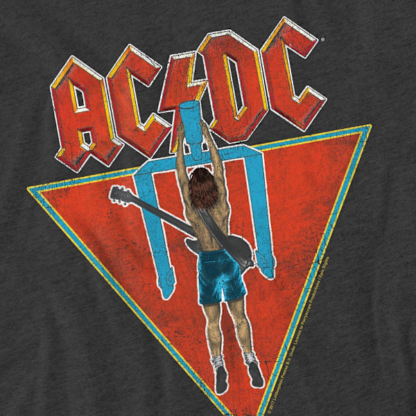 AC/DC Unisex Vuxen Flick of the Switch T-Shirt L Kolgrå Charcoal L