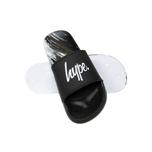 Hype Boys Scratch Sliders 1 UK Svart/Vit Black/White 1 UK