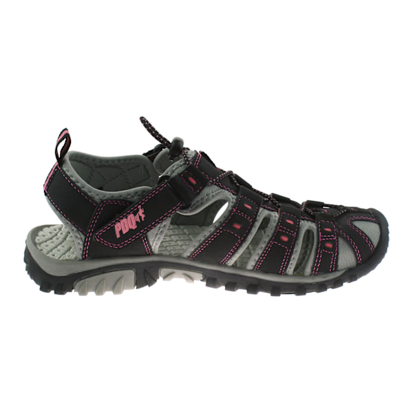 PDQ Dam/Dam Toogle & Touch Fastening Sportsandaler 4 UK Black/Pink 4 UK