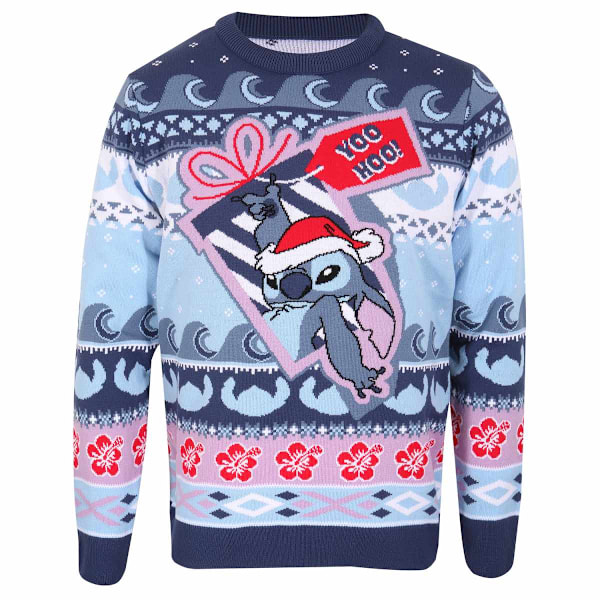 Lilo & Stitch Unisex Vuxen Yoo Hoo Stickad Tröja S Flerfärgad Multicoloured S
