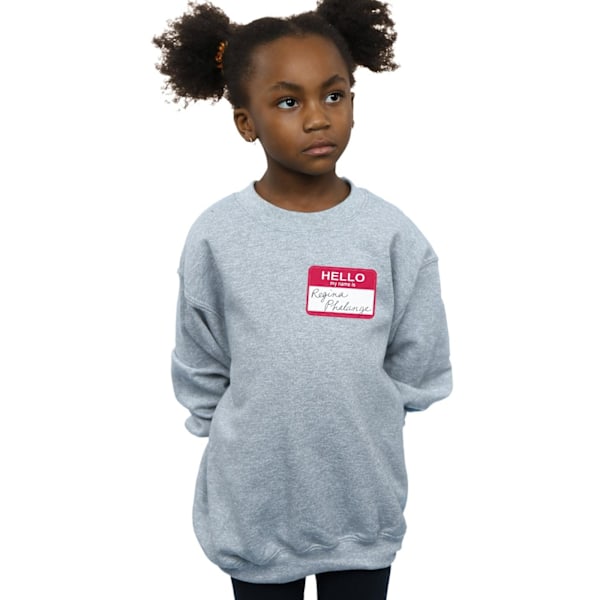 Friends Girls Regina Phalange Namnskylt Sweatshirt 5-6 År Sports Grey Sports Grey 5-6 Years