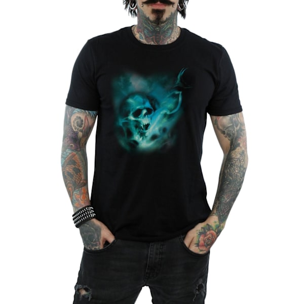 Harry Potter Män Voldemort Dark Mark Mist T-Shirt 3XL Svart Black 3XL