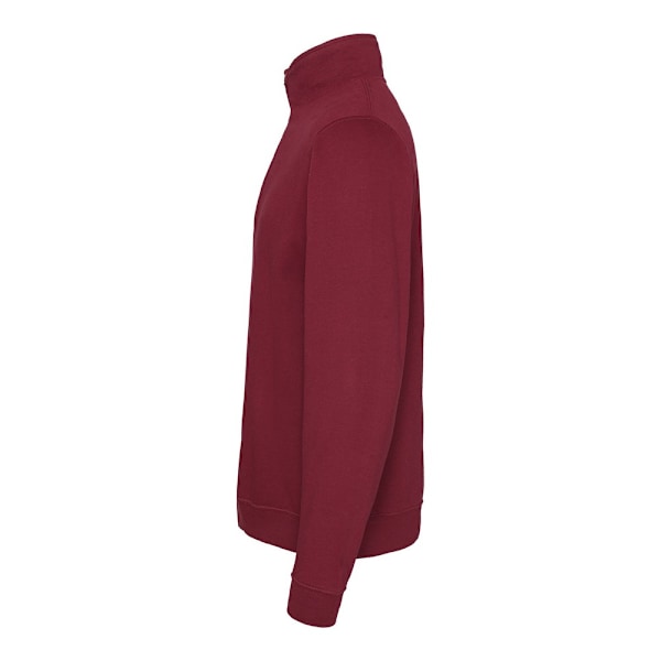 Awdis Herr Sophomore Sweatshirt med Dragkedja i Halsen L Burgundy Burgundy L