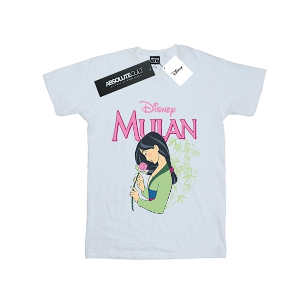 Disney Girls Mulan Pink Magnolia Bomull T-shirt 7-8 år Vit White 7-8 Years