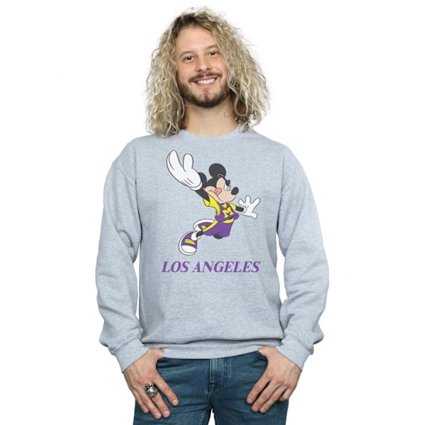 Disney Herr Mickey Mouse Los Angeles Sweatshirt M Sports Grey Sports Grey M