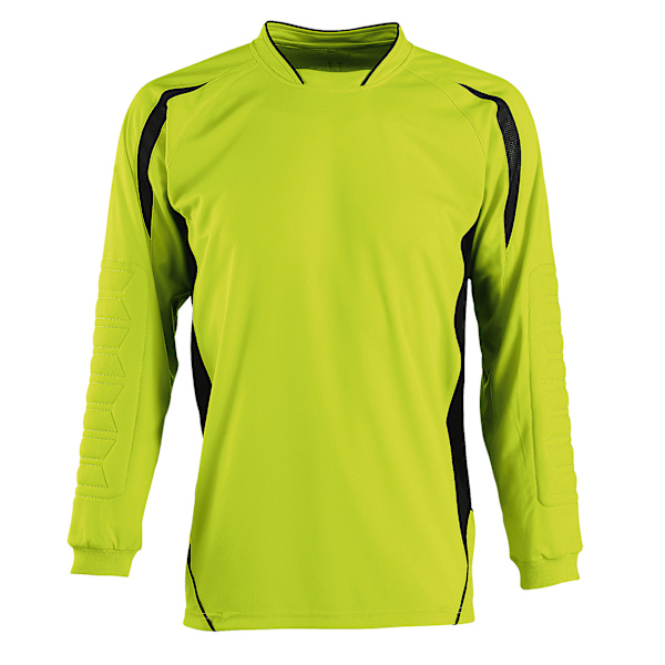 SOLS Barn/Barn Azteca Långärmad Fotboll / Målvaktströja Apple Green/Black 6-8