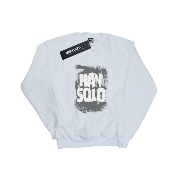 Star Wars Girls Han Solo Text Sweatshirt 9-11 år Vit White 9-11 Years