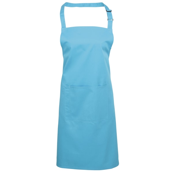Förkläde i bästa färger för damer/damer med ficka/arbetskläder Turquoise One Size