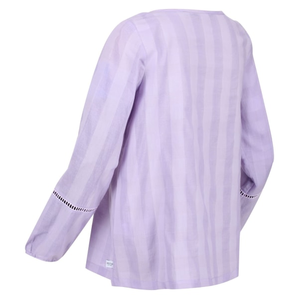 Regatta dam/dam Calluna långärmad blus 14 UK Pastell Pastel Lilac 14 UK