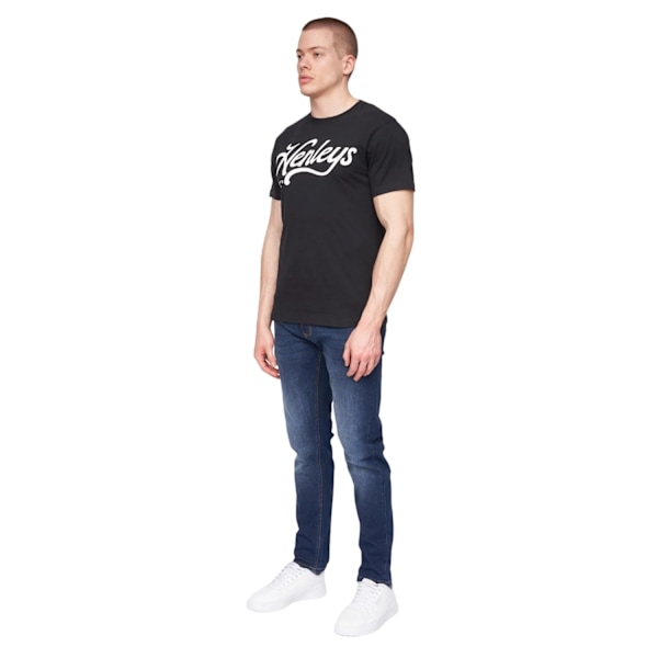 Henleys herr Scripthen logotyp T-shirt M svart Black M