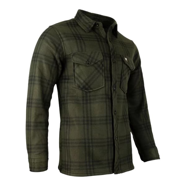 Jack Pyke Herr Rutig Polarfleece Skjorta M Grön Green M