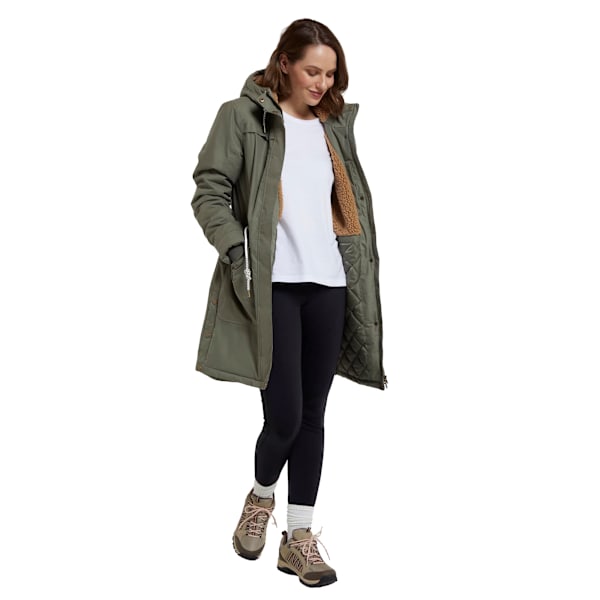 Mountain Warehouse Damjacka för Kvinnor/Damer Acorn Vattentät med Borgfoder Khaki Green 8 UK