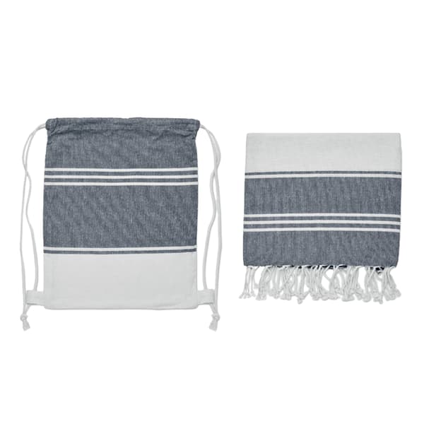 MidOcean Hammam Handduk Dragskopåse Set One Size Blå Blue One Size