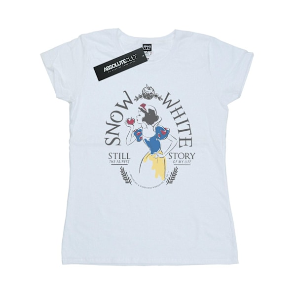 Disney Princess Dam/Damer Snövit Fairytale Bomull T-shirt White XL