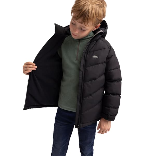Trespass Aldery vadderad jacka för barn 5-6 år svart Black 5-6 Years