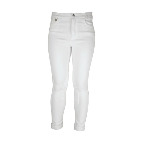 HYPERFORMANCE Melton Jodhpurs för barn/barn 22 i vit White 22in