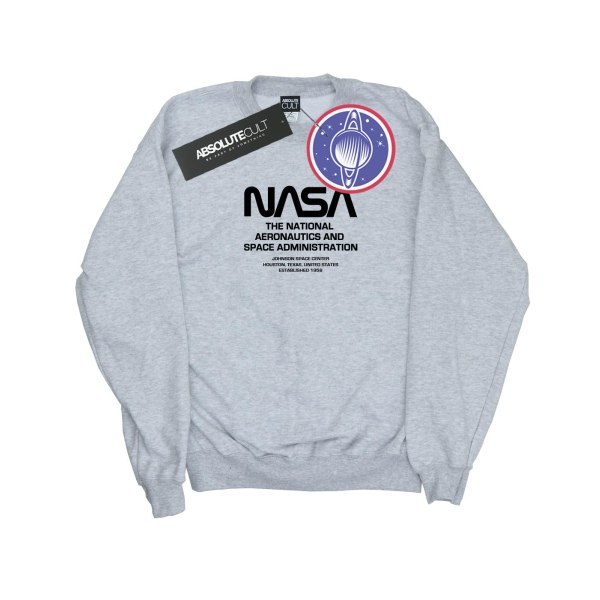 NASA Girls Worm Blurb Sweatshirt 12-13 år Sports Grey Sports Grey 12-13 Years