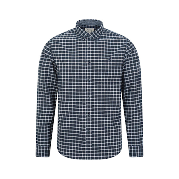 Mountain Warehouse Herr Driftwood Rutig Ekologisk Skjorta XS Mörk Dark Blue XS