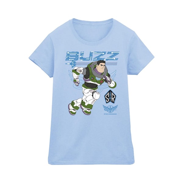 Disney Dam/Kvinnor Lightyear Buzz Run To Action Bomull T-Shir Baby Blue XL