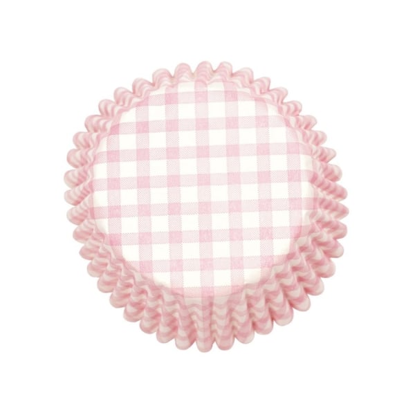 Culpitt Gingham muffins och muffinsfodral (paket med 54 ) One Size Pink/White One Size