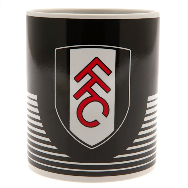 Fulham FC Lines Mug One Size Svart/Vit Black/White One Size