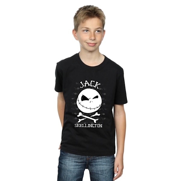 Disney Boys Nightmare Before Christmas Jack Face T-Shirt 7-8 år Black 7-8 Years