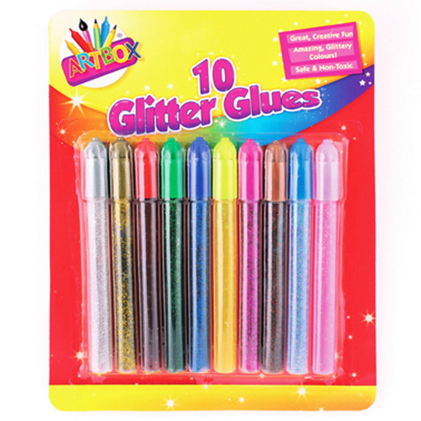 ArtBox 10 Glitter Lim Pennor One Size Flerfärgad Multicoloured One Size