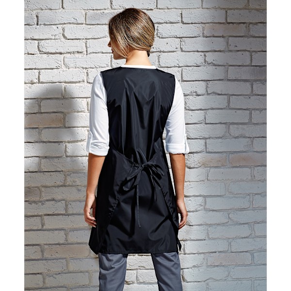Premier Dam/Kvinnor Wrap Around Arbetstunika S-M Svart Black S-M