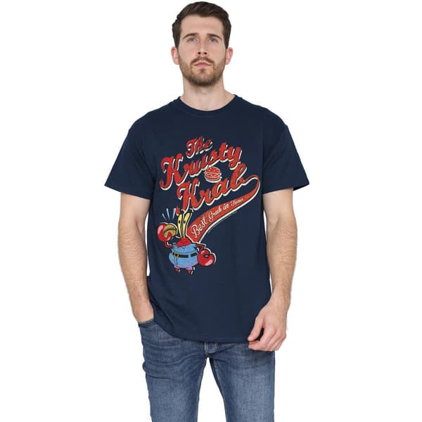 SpongeBob SquarePants Herr The Krusty Krab T-Shirt M Marinblå Navy M