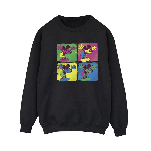 Disney Mickey Mouse Pop Art Sweatshirt för kvinnor/damer XXL Svart Black XXL
