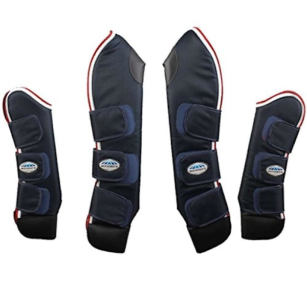 Weatherbeeta Deluxe Travel Boots Warmblood Marinblå/Röd/Vit Navy/Red/White Warmblood