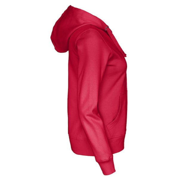 Cottover Dam/Dam Hoodie med dragkedja M Röd Red M