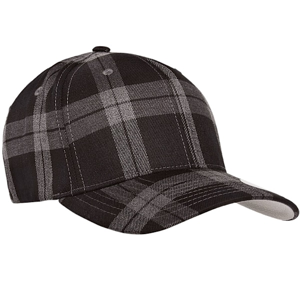 Flexfit By Yupoong Tartan Rutig Mössa L/XL Svart/Grå Black/Grey L/XL