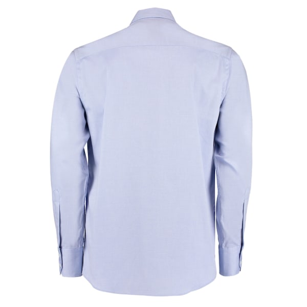 Kustom Kit Herr Oxford Skräddarsydd Långärmad Skjorta 16.5in Ljus Light Blue 16.5in