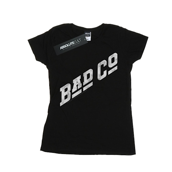 Bad Company Dam/Dam Distressed Logo Bomull T-shirt M Svart Black M